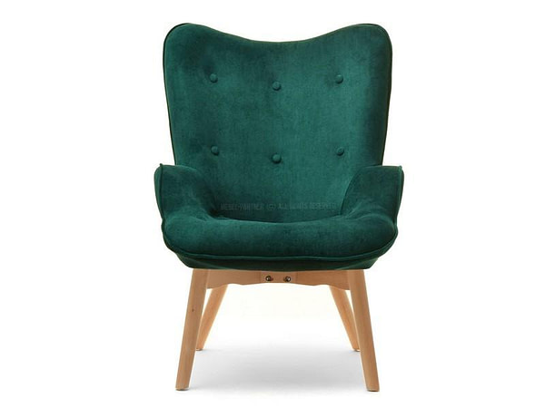 Nuria NURIA steppelt skandináv fotel, zöld-bükk 11
