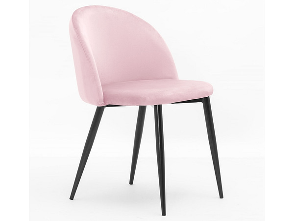 Song SONG szék aksamit pink/ fekete láb