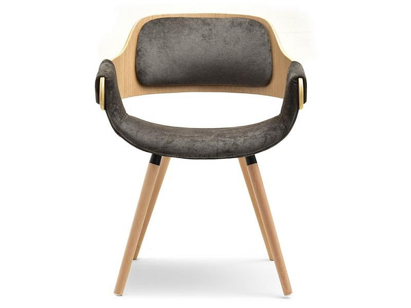 Hajlított székek TWIG szék, tölgy-barna plüss 16