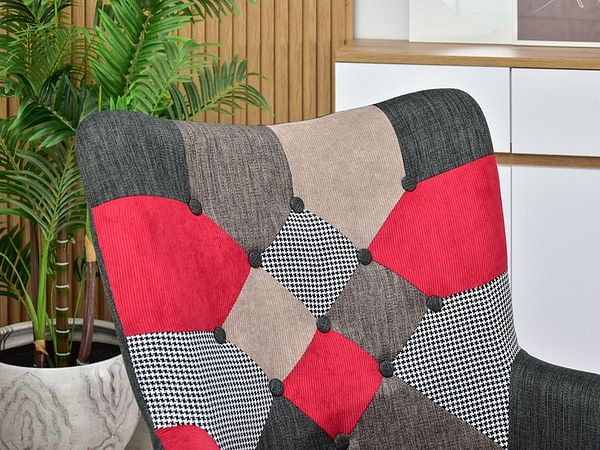 Nuria NURIA steppelt skandináv fotel patchwork 3-bükk 3