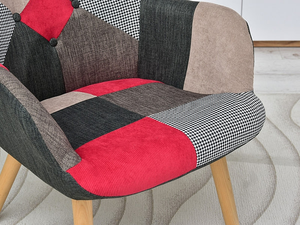 Nuria NURIA steppelt skandináv fotel patchwork 3-bükk 7