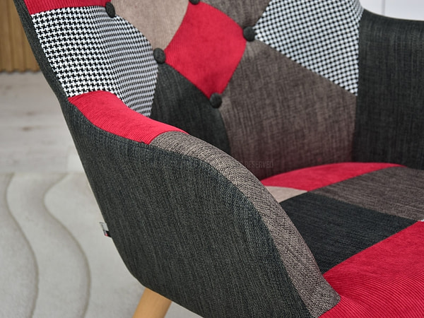 Nuria NURIA steppelt skandináv fotel patchwork 3-bükk 12