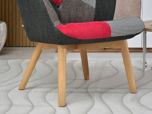 Nuria NURIA steppelt skandináv fotel patchwork 3-bükk 10