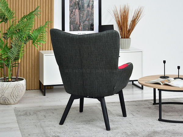 Nuria NURIA steppelt skandináv fotel patchwork 3-fekete 5