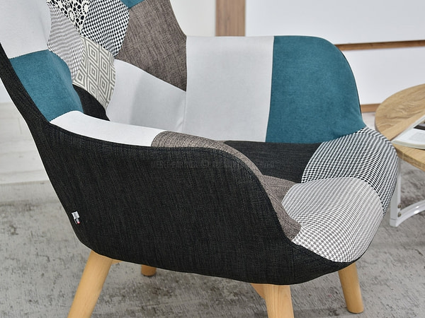 Nuria NURIA steppelt skandináv fotel patchwork 4-bükk 6