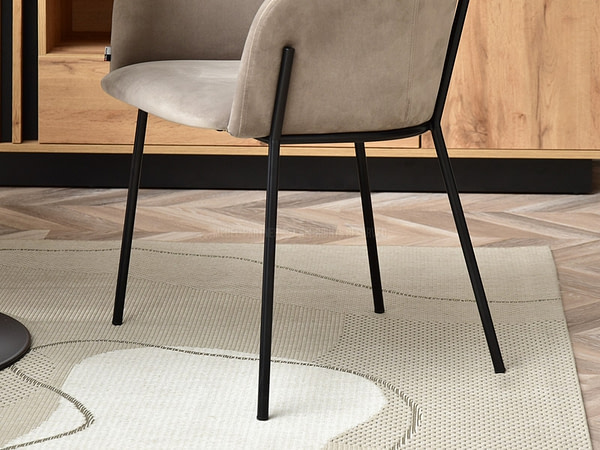 Zonder categorie BIAGIO design szék, beige plüss 13