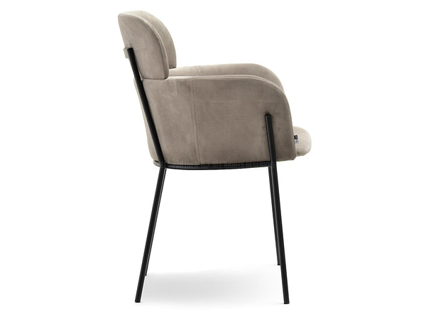 Zonder categorie BIAGIO design szék, beige plüss 5