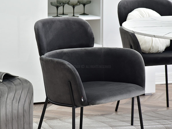 Zonder categorie BIAGIO design szék, grafit plüss 5