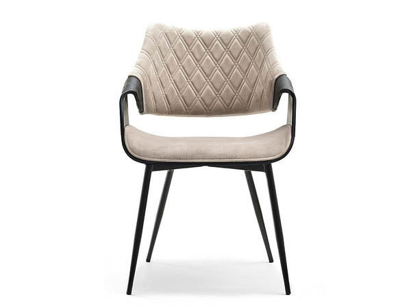 Hajlított székek RENZO design étkezőszék, beige – fekete 5