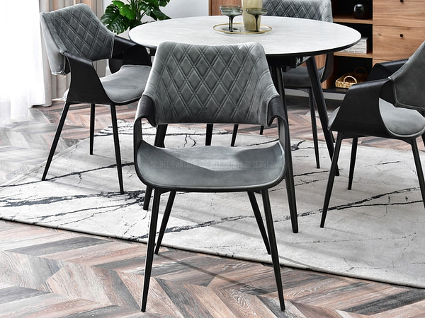 Hajlított székek RENZO design étkezőszék, szürke – fekete 14