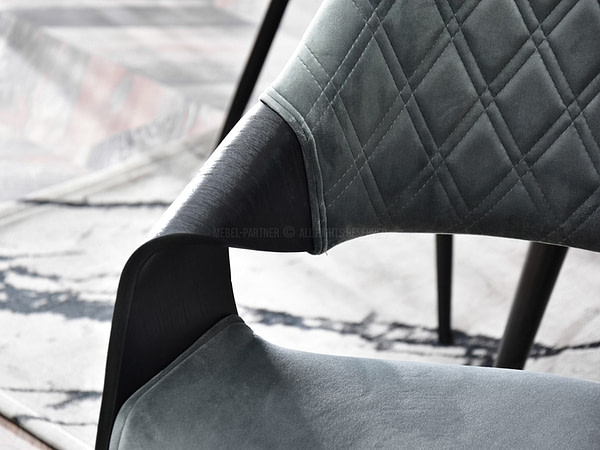 Hajlított székek RENZO design étkezőszék, szürke – fekete 3