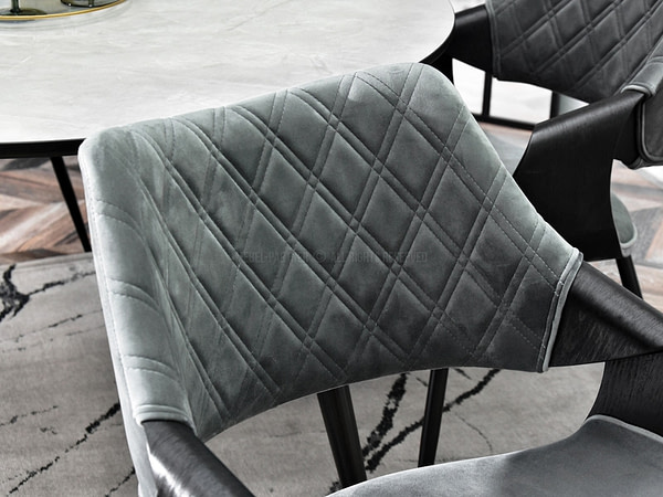 Hajlított székek RENZO design étkezőszék, szürke – fekete 2