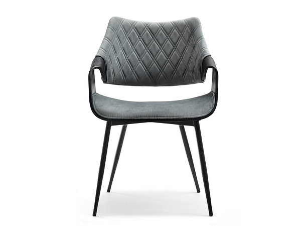 Hajlított székek RENZO design étkezőszék, szürke – fekete 8