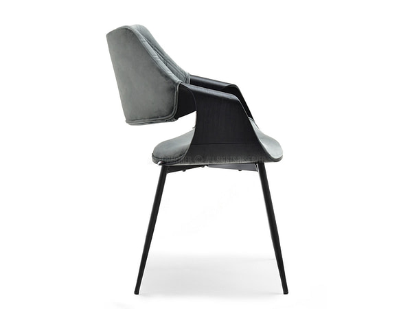 Hajlított székek RENZO design étkezőszék, szürke – fekete 15