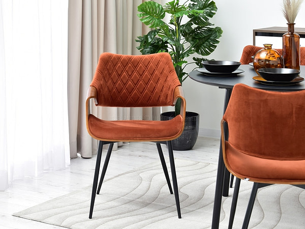 Hajlított székek RENZO design étkezőszék, vörösréz – dió 13