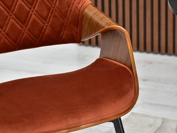 Hajlított székek RENZO design étkezőszék, vörösréz – dió 5