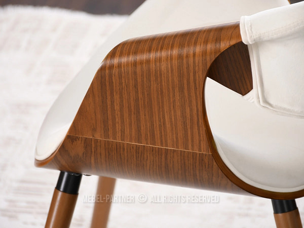 Hajlított székek BENT szék, dió-krémszínű velúr 16