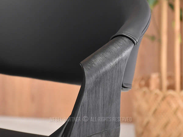 Hajlított székek BENT szék, fekete-fekete ekobőr 3