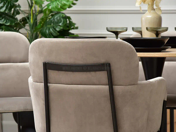 Zonder categorie BIAGIO design szék, beige velúr 16