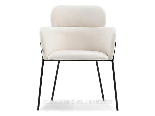 Zonder categorie BIAGIO design szék, krémszínű velúr 6