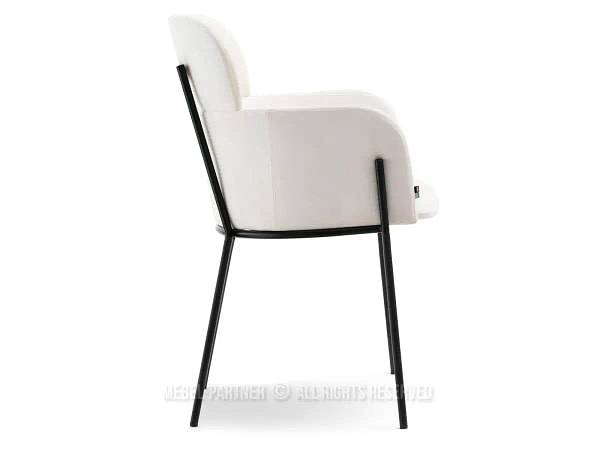 Zonder categorie BIAGIO design szék, krémszínű velúr 9