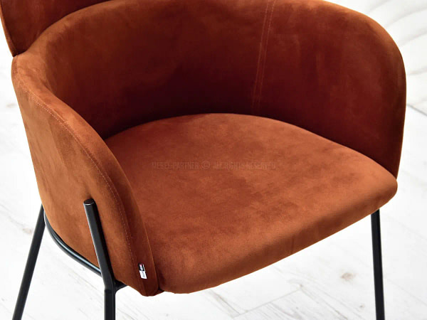 Zonder categorie BIAGIO design szék, vörösréz velúr 12
