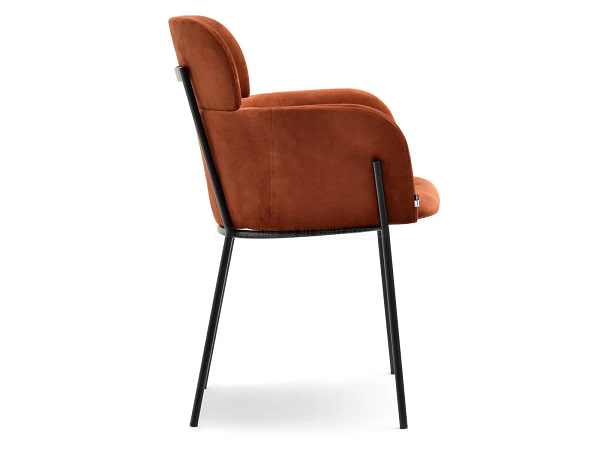 Zonder categorie BIAGIO design szék, vörösréz velúr 2