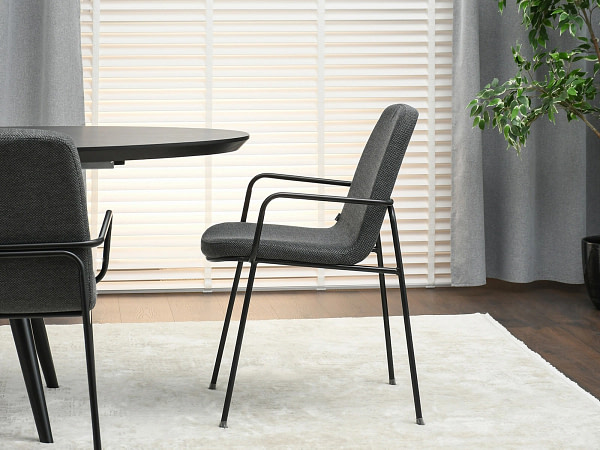Ulrik ULRIK karfás design étkezőszék, grafit-fekete 4