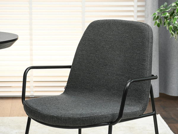 Ulrik ULRIK karfás design étkezőszék, grafit-fekete 5