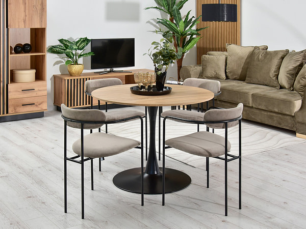 Malaga karosszék MALAGA karosszék, beige velúr-fekete 3