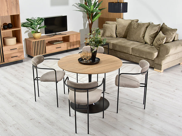 Malaga karosszék MALAGA karosszék, beige velúr-fekete 4