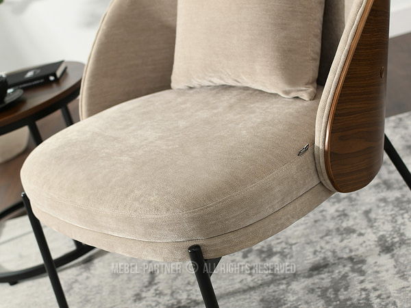 Anton ANTON fotel, dió-beige, fekete 6