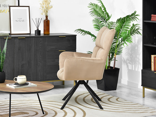 Kira KIRA fotel, beige velúr 4