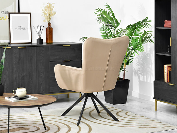Kira KIRA fotel, beige velúr 6