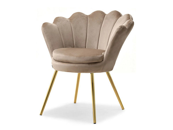 Lazar LAZAR kagylófotel, beige-arany