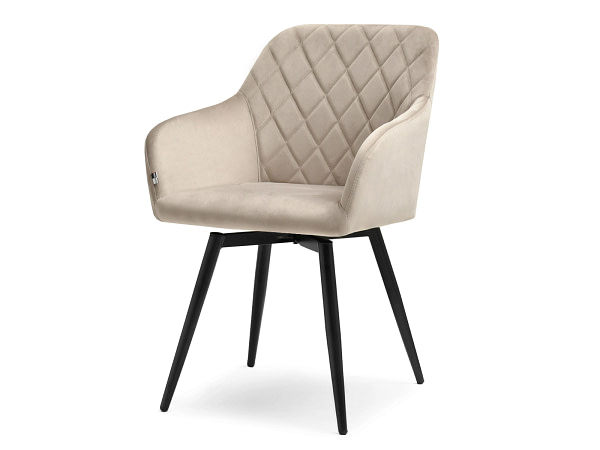 Logan LOGAN steppelt, karfás forgószék, beige velúr