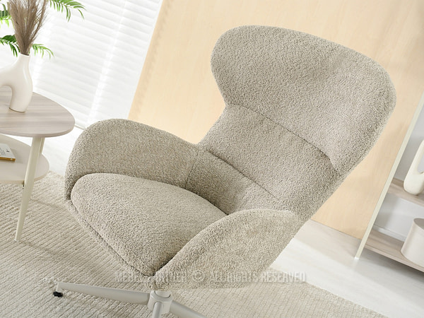 Tula TULA fotel, beige, krémszínű láb 6