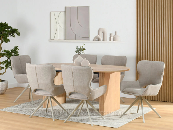 Margaret MARGARET forgószék, beige-beige 4