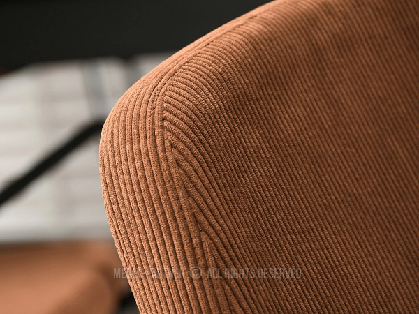 Ulrik ULRIK karfás design étkezőszék, vörösréz kordbársony-fekete 9