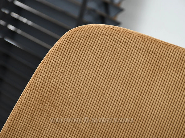 Ulrik ULRIK karfás design étkezőszék, homokszínű kordbársony-fekete 10