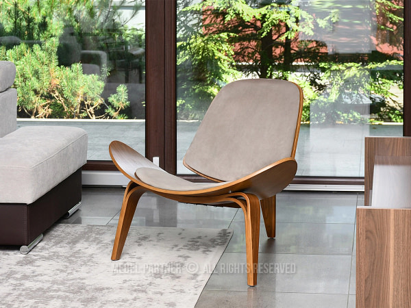 Roland ROLAND design fotel, beige velúr-dió 3