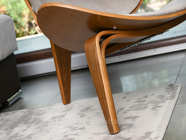 Roland ROLAND design fotel, beige velúr-dió 9
