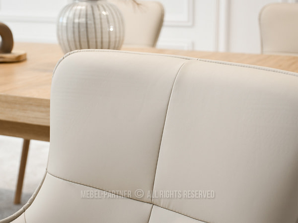 Cordia CORDIA étkezőszék, beige ekobőr-tölgy 6