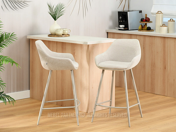 Fix bárszékek MIGEL alacsony bárszék, beige-beige 2
