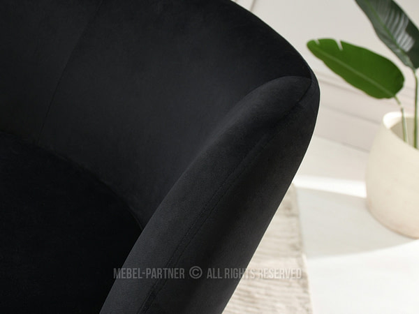Charlot CHARLOT design szék, fekete velúr-fekete 7