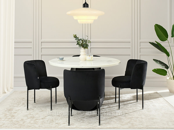 Charlot CHARLOT design szék, fekete velúr-fekete 5