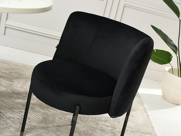 Charlot CHARLOT design szék, fekete velúr-fekete 6