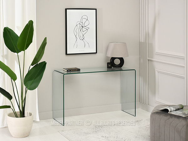 Konzolasztalok EMERALD üveg konzolasztal 2