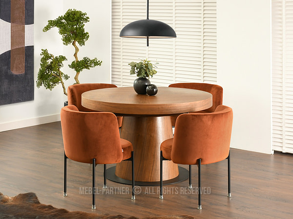 Charlot CHARLOT design szék, vörösréz velúr-fekete 4