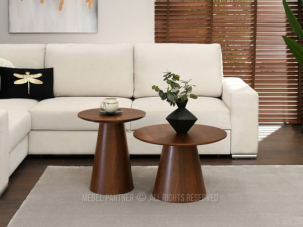 Design asztalok OTTAWA 45 kávézó asztal, dió 3